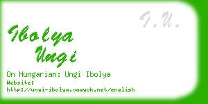 ibolya ungi business card